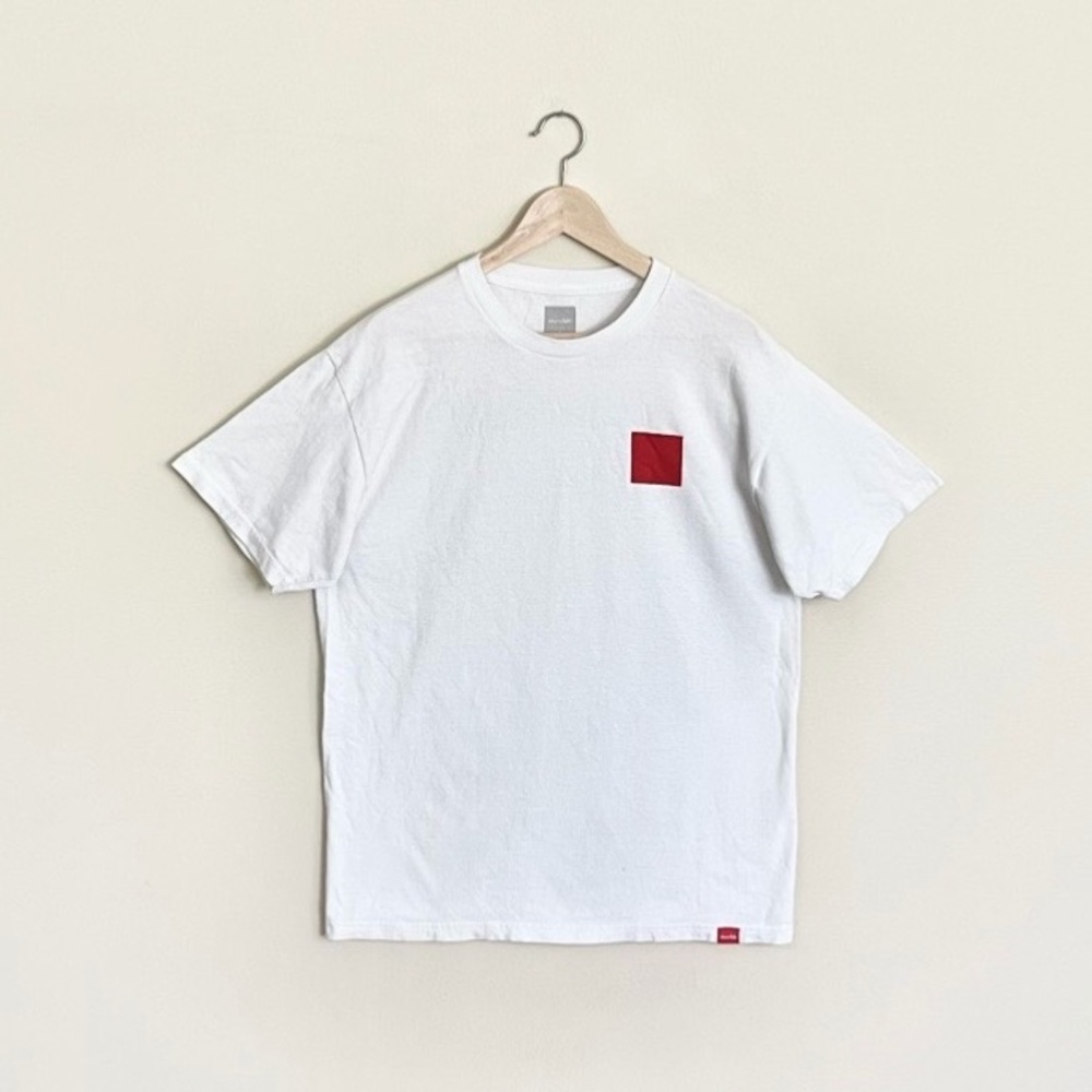 Vintage Y2K Chocolate Skateboards OG Square Chunk White T Shirt Adult size Large